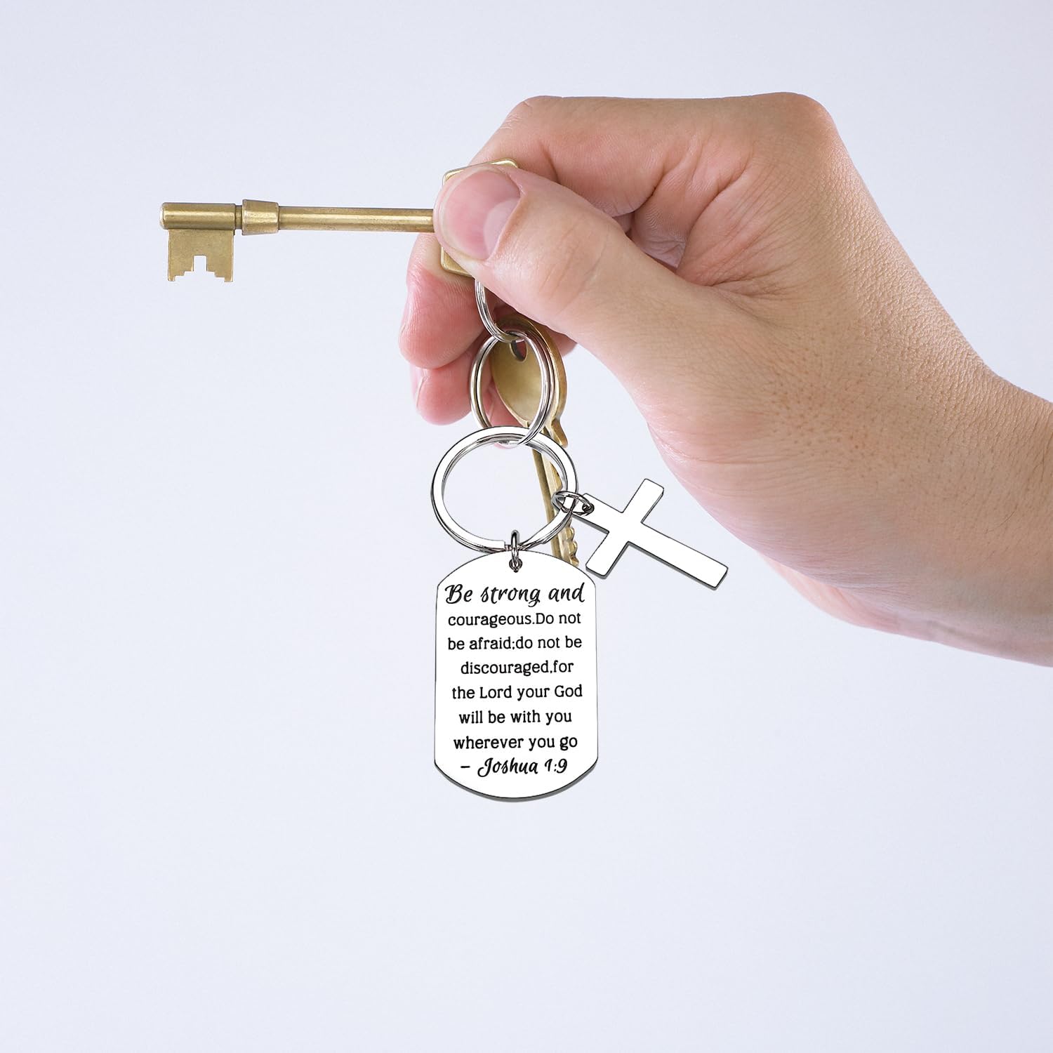 Lot de 2 Porte-clés Chrétiens – Versets Bibliques