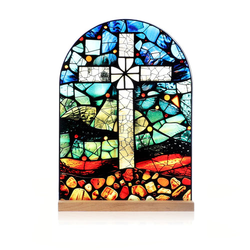 Icône Vierge Marie Christ Jésus Catholique Décoration de Table Acrylique Debout Maison Autel Cadeaux Chrétiens