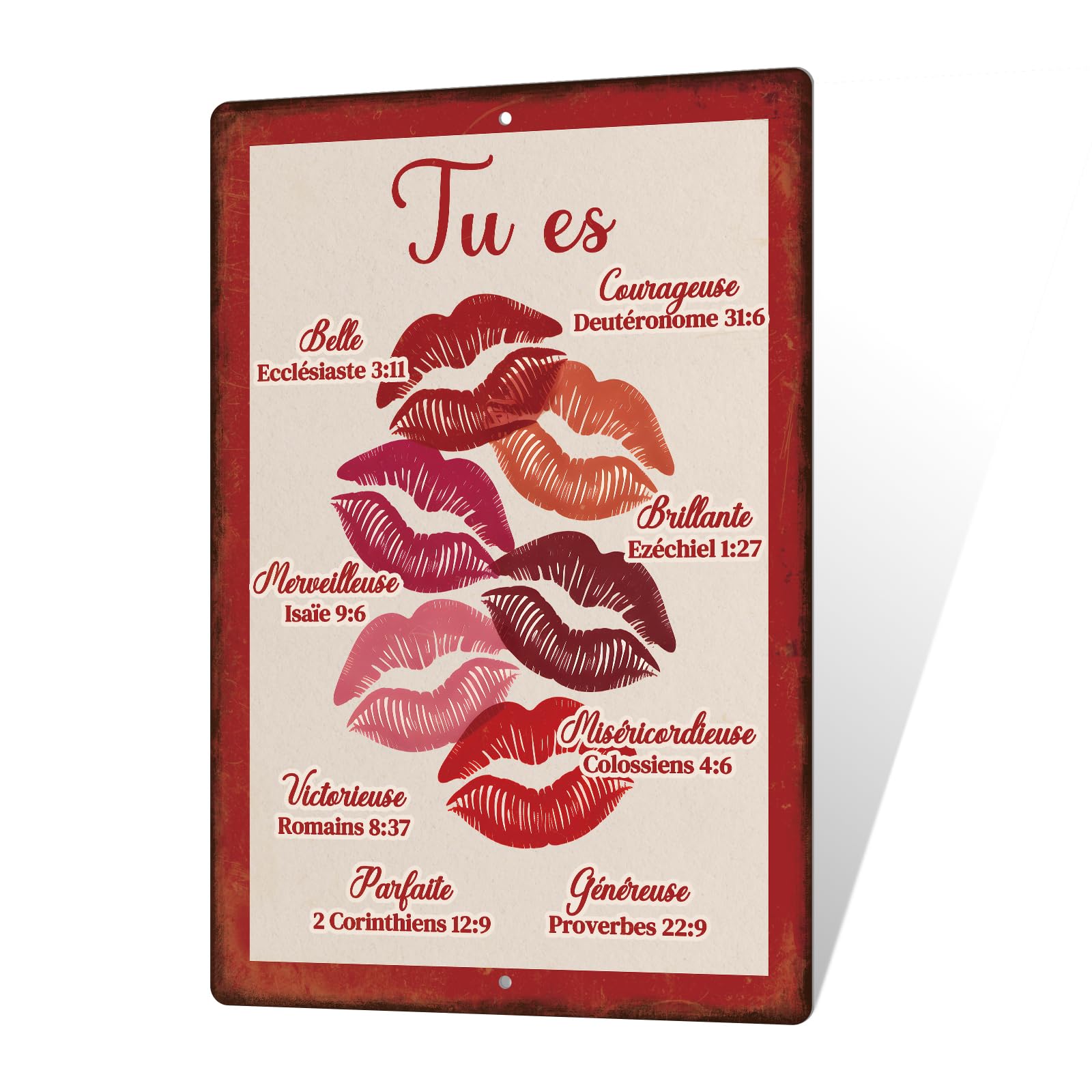 Plaque Murale Chrétienne – « Tu es belle »