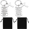 Lot de 2 Porte-clés Chrétiens – Versets Bibliques