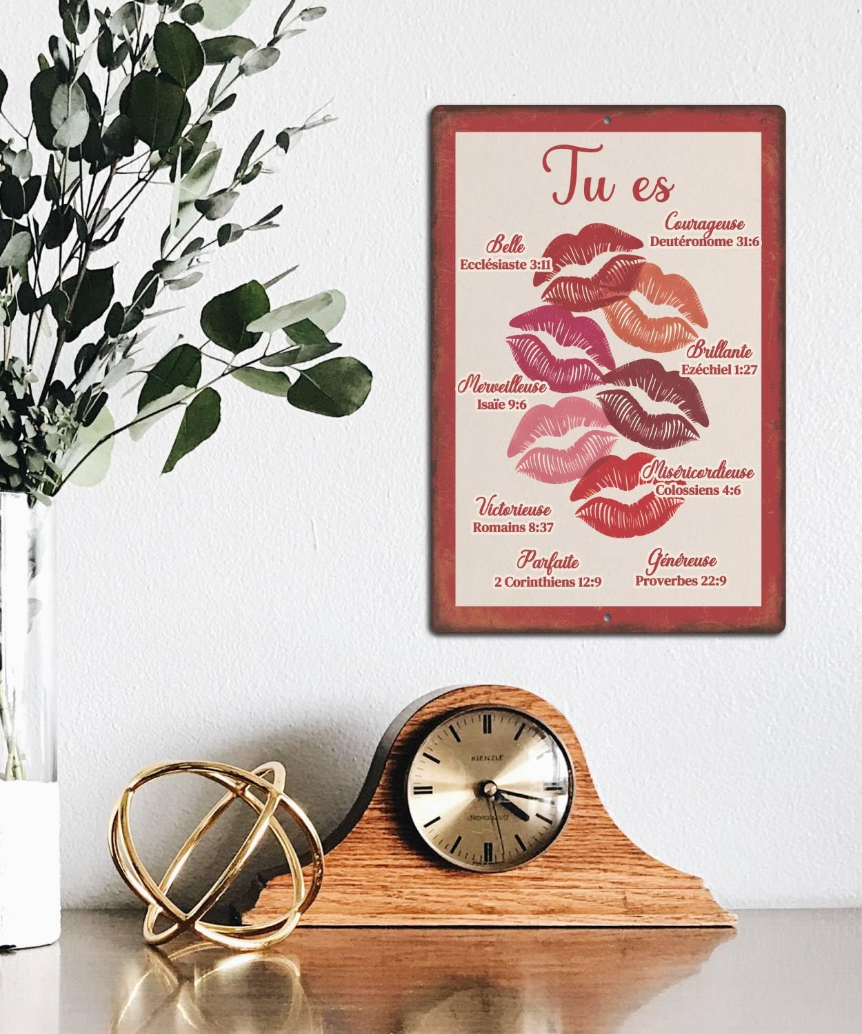 Plaque Murale Chrétienne – « Tu es belle »