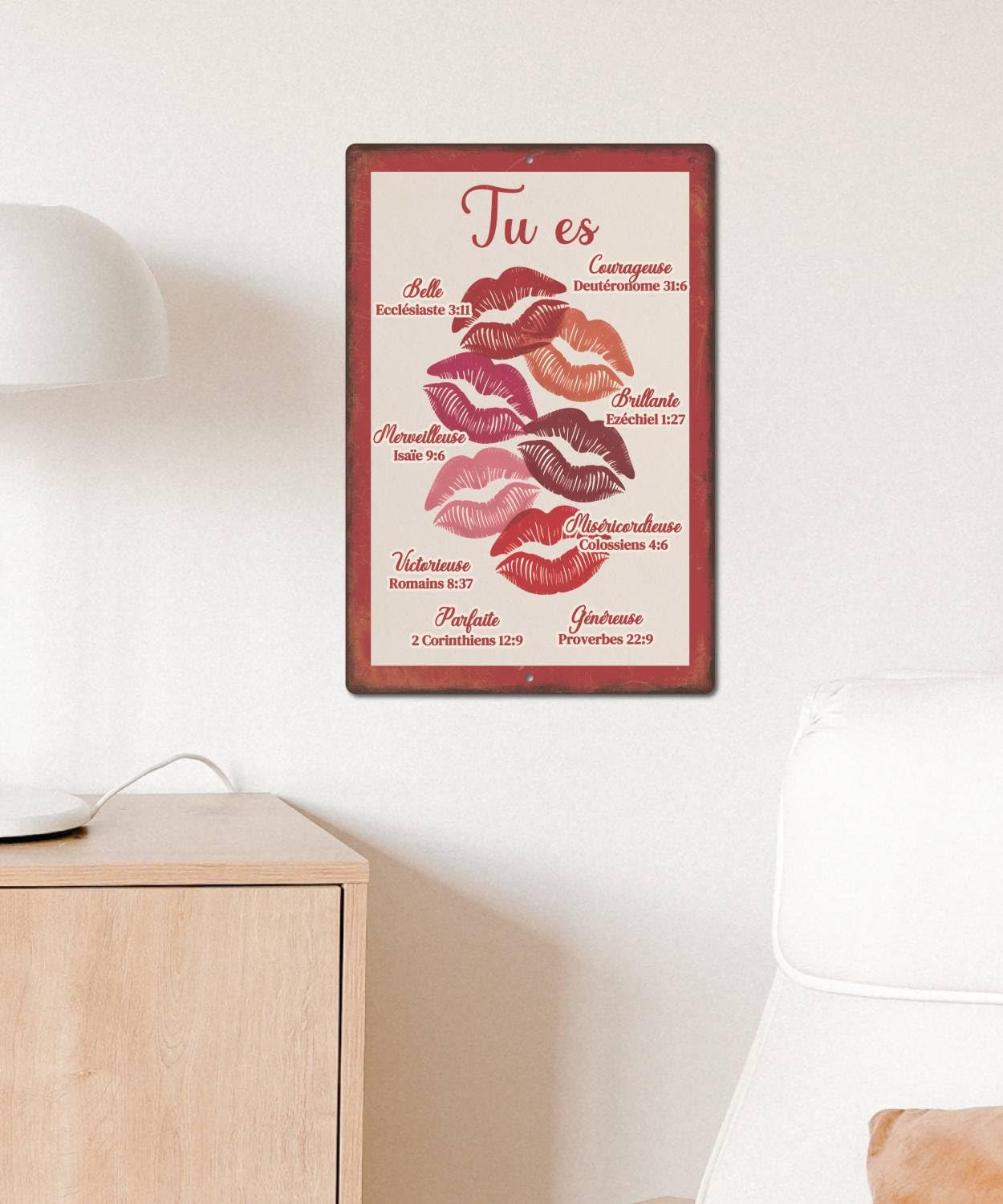 Plaque Murale Chrétienne – « Tu es belle »