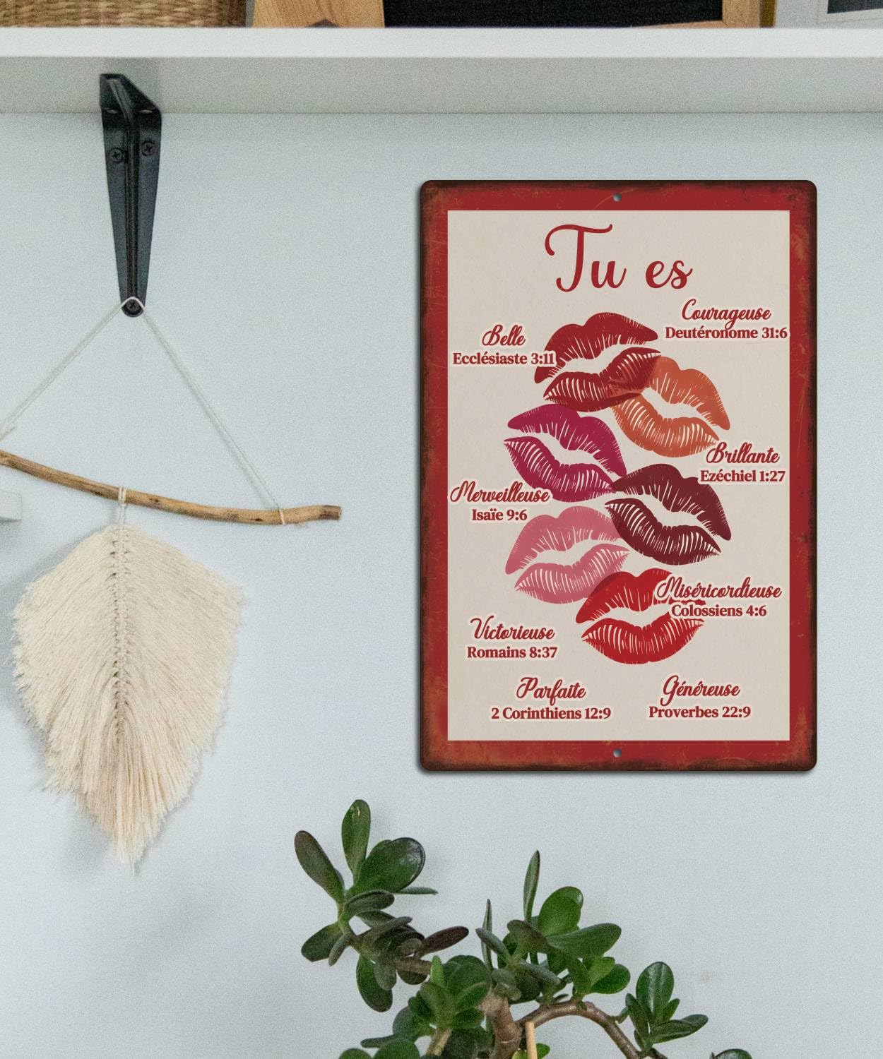 Plaque Murale Chrétienne – « Tu es belle »