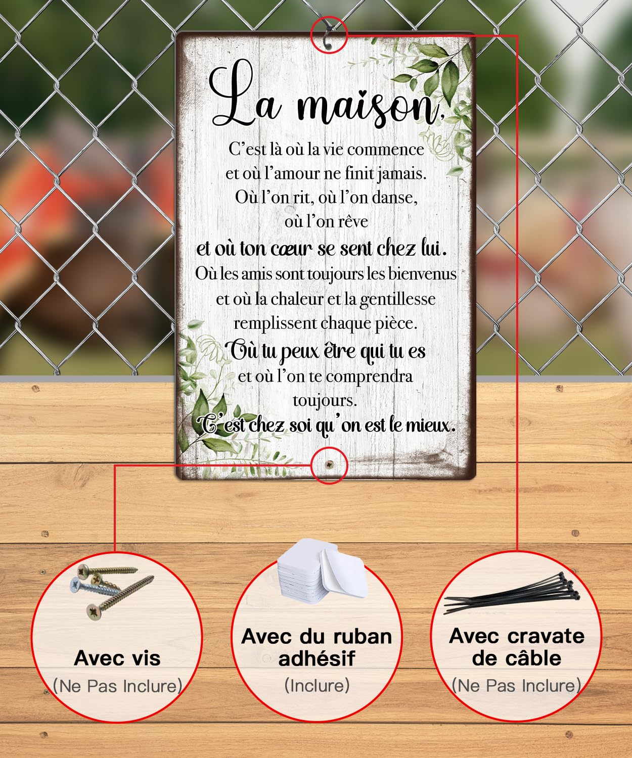 Plaque Murale Chrétienne – « Tu es belle »